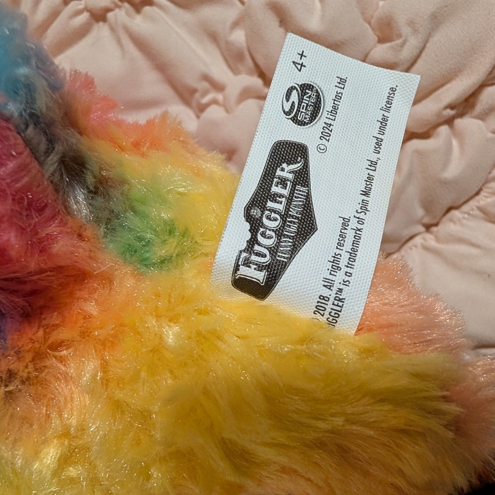 Budgie Fuggler Rabid Rabbit Multi-Colored Swirl Fur #39 - Picture 3 of 5